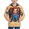 thumbnail image 1 of Saiise Unisex Kids Chucky Ac Sweatshirt Boys Girls Hooded Kangaroo Pocket Pullover Hoodies-Medium, 1 of 7