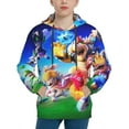 thumbnail image 1 of Saiise Unisex Kids Mario Bh Sweatshirt Boys Girls Hooded Kangaroo Pocket Pullover Hoodies-X-Large, 1 of 7