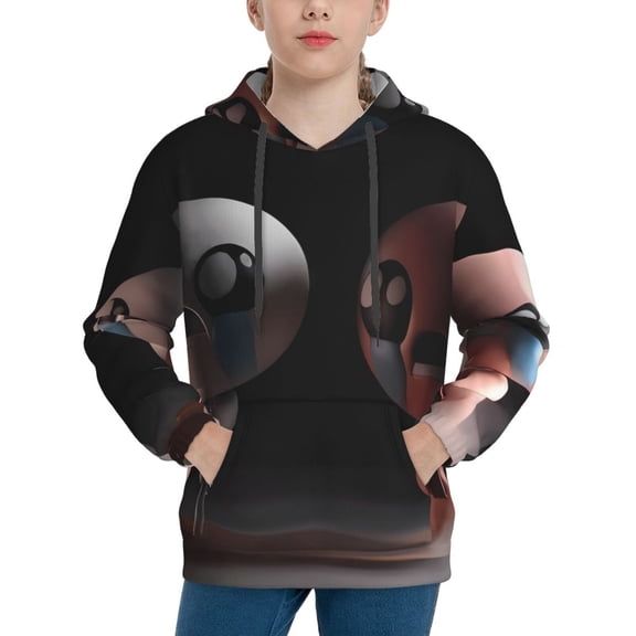 Saiise Unisex Kids The Binding of Isaac Sweatshirt Boys Girls Hooded Kangaroo Pocket Pullover Hoodies-Large