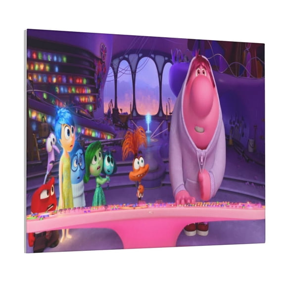 Saiise inside out 2 Frameless Canvas Wall Art - Abstract Modern Artwork for Living Room, Bedroom, Office - Ready to Hang, Vibrant Colors, Ideal Gift Idea- 16"x20"