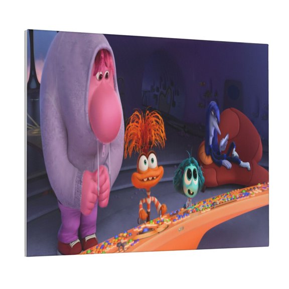 Saiise inside out 2 Frameless Canvas Wall Art - Abstract Modern Artwork for Living Room, Bedroom, Office - Ready to Hang, Vibrant Colors, Ideal Gift Idea- 8"x10"