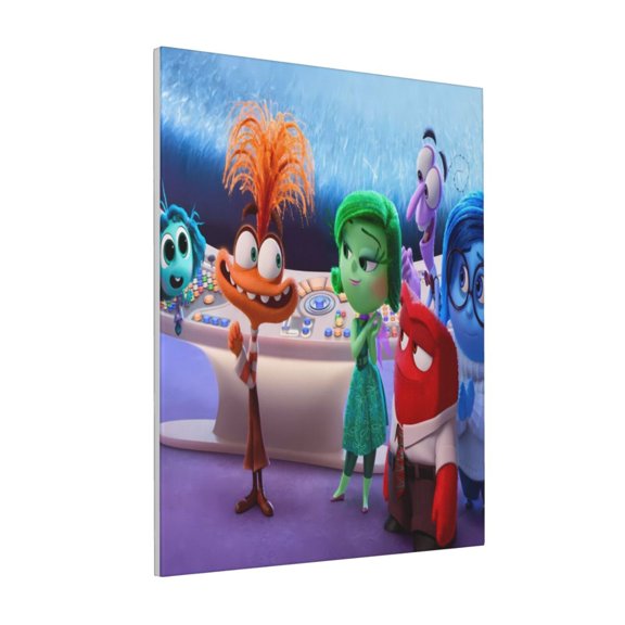 Saiise inside out 2 Frameless Wall Art for Home Decor,Modern Abstract Canvas Prints,High-Quality Artwork for Living Room, Bedroom, Office, and More,Ready to Hang, Vibrant Colors- 16"x20"