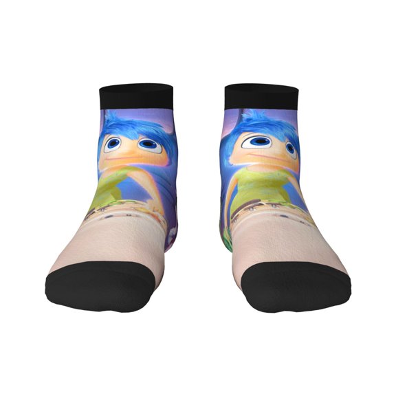 Saiise inside out 2 Funny Socks Men Women Adults Novelty Graphic Crew Tube Socks Crazy Design Casual Dress Socks for Sports,Running,Travel