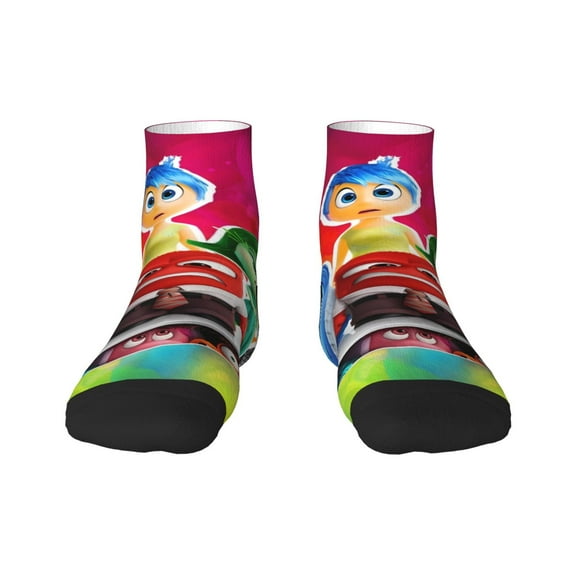 Saiise inside out 2 Funny Socks Men Women Adults Novelty Graphic Crew Tube Socks Crazy Design Casual Dress Socks for Sports,Running,Travel