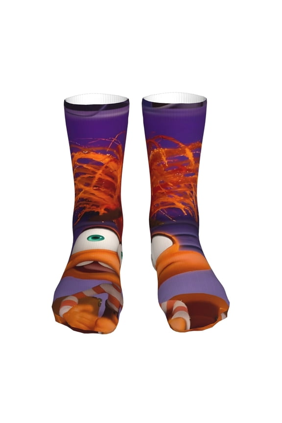 inside out 2 Funny Socks Men Women Adults Novelty Graphic Crew Tube Socks Crazy Design Casual Dress Socks for Sports,Running,Travel