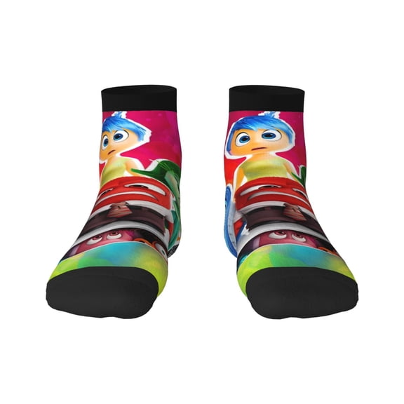 Saiise inside out 2 Funny Socks Men Women Adults Novelty Graphic Crew Tube Socks Crazy Design Casual Dress Socks for Sports,Running,Travel