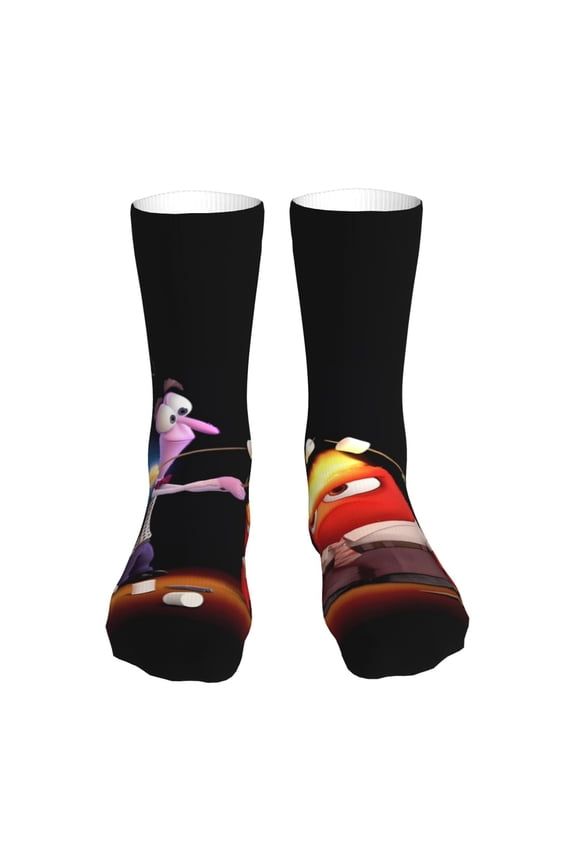 inside out 2 Funny Socks Men Women Adults Novelty Graphic Crew Tube Socks Crazy Design Casual Dress Socks for Sports,Running,Travel