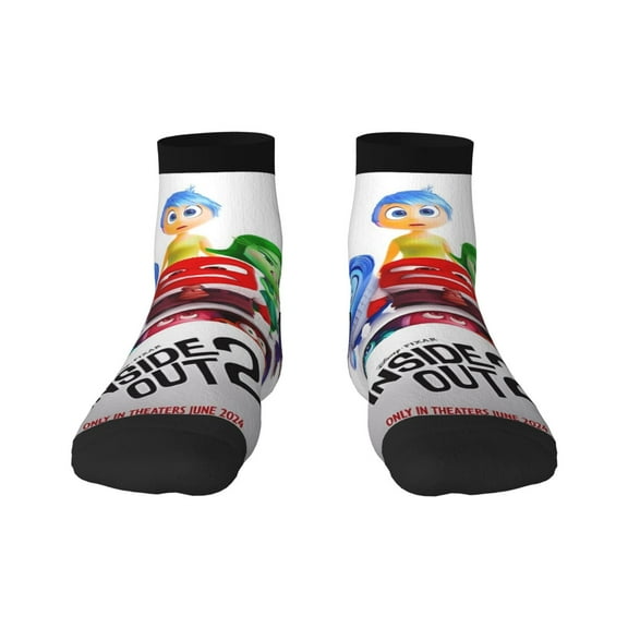 Saiise inside out 2 Funny Socks Men Women Adults Novelty Graphic Crew Tube Socks Crazy Design Casual Dress Socks for Sports,Running,Travel