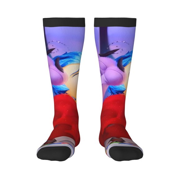 Saiise inside out 2 Funny Socks Men Women Boys Kids Adults Novelty Graphic Crew Tube Socks Crazy Design Casual Dress Socks for Sports,Running,Travel