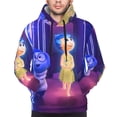 thumbnail image 1 of Saiise inside out 2 Men's Graphic Print Long Sleeve Drawstring Hoodie Pullover Sweatshirt-Large, 1 of 6