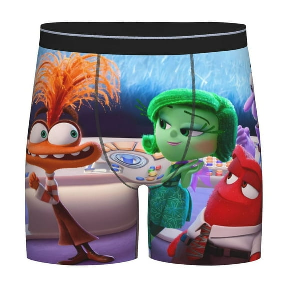 Saiise inside out 2 Men's Underwear Boxer Briefs Cotton Trunks Short Leg Underwear (S-XXL)