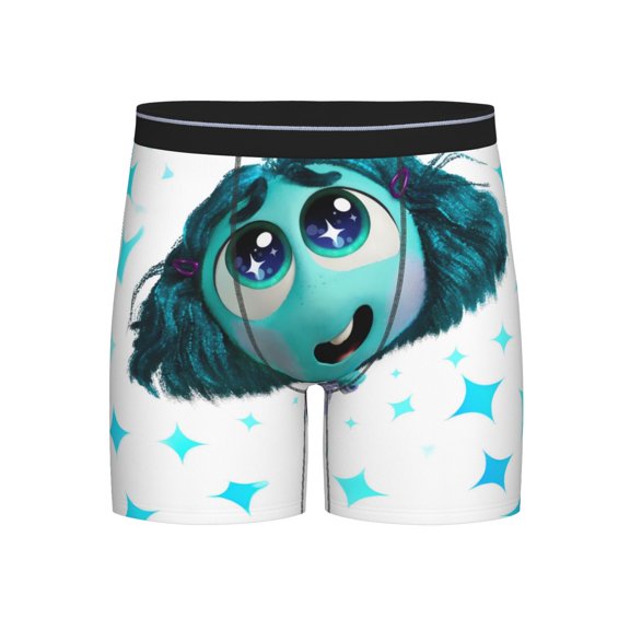 Saiise inside out 2 Men's Underwear Boxer Briefs Cotton Trunks Short Leg Underwear (S-XXL)