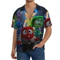 thumbnail image 1 of Saiise inside out 2 Mens Front Pocket Hawaiian Shirts Casual Floral Shirts Short Sleeve Button Down Beach Tropical Shirts, 1 of 6