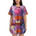 thumbnail image 1 of Saiise inside out 2 Pajamas Sets for Women Soft Short-Sleeved Pjs with Lounge Shorts Two Piece Sleepwear S-4XL, 1 of 7