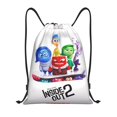thumbnail image 1 of Saiise inside out 2 Print Drawstring Backpack String Bag Sackpack Cinch Water Resistant for Gym Shopping Sport Yoga, 1 of 9