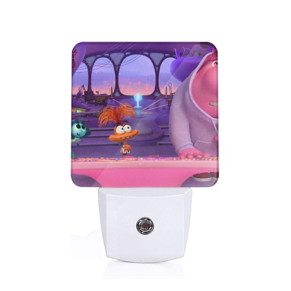 Saiise inside out 2 Print LED Night Light for Bathroom,Hallway,Bedroom,Kids Room,Stairway-US