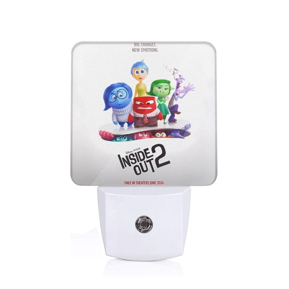 Saiise inside out 2 Print LED Night Light for Bathroom,Hallway,Bedroom,Kids Room,Stairway-US