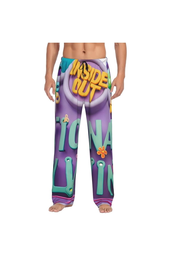 inside out 2 Print Mens Pajama Pants for Men,Mens Lounge Pants,Funny Gifts for Men,Men's Pajama Bottoms