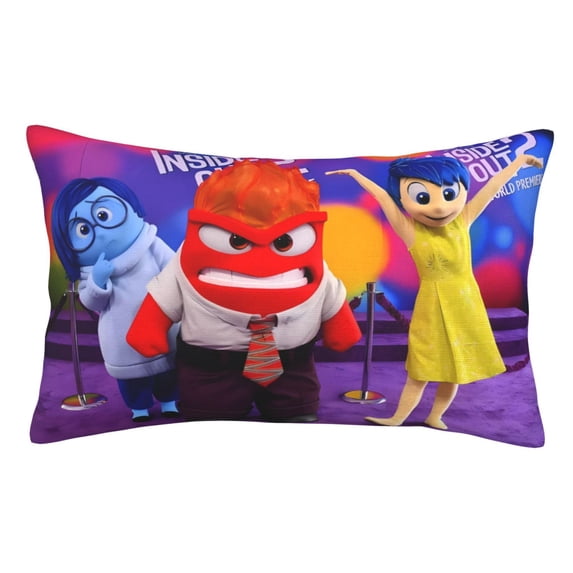 Saiise inside out 2 Printed Pillowcases with Envelope Closure, Gift for Women Men-16"x24" (Pillow not included)