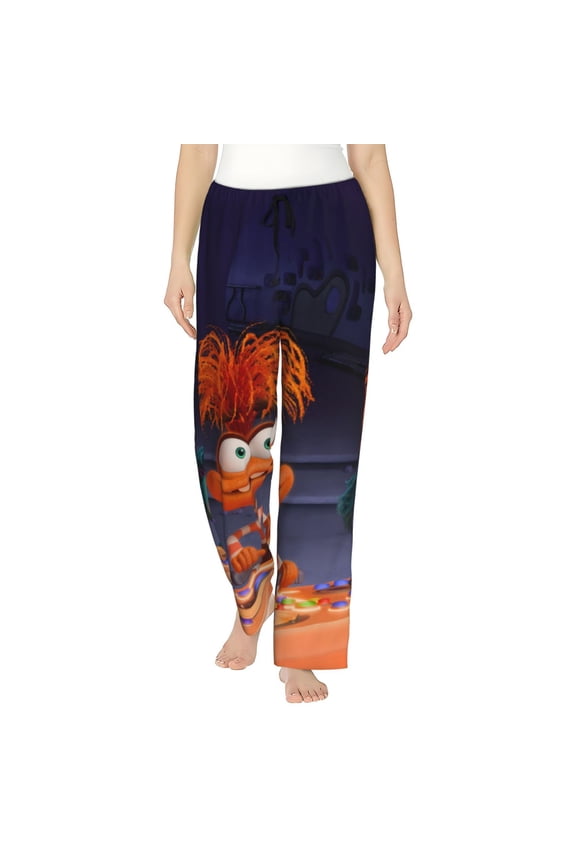 inside out 2 Womens Pajama Pants Stretch Comfy Lounge Pants Drawstring Sleep Bottoms with Pockets