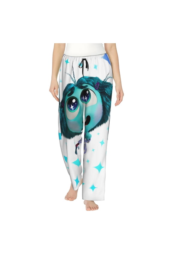 inside out 2 Womens Pajama Pants Stretch Comfy Lounge Pants Drawstring Sleep Bottoms with Pockets
