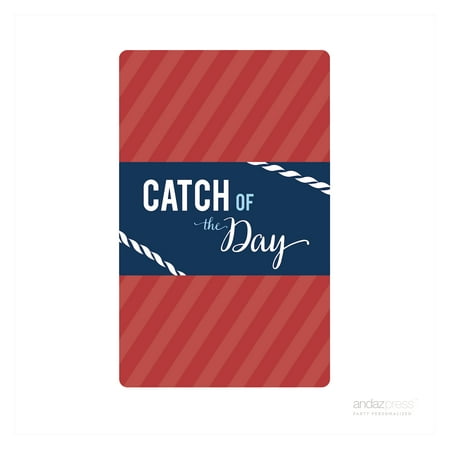 Sail Away Nautical Birthday Hershey´s Miniatures Mini Candy Bar Wrappers, 36-Pack