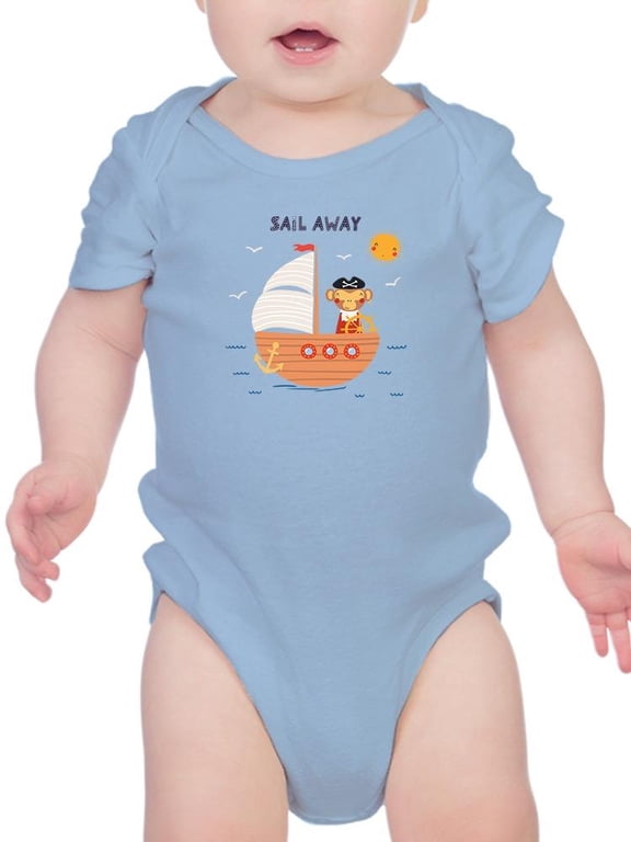 Sail Away, Pirate Monkey! Bodysuit Infant -Image by Shutterstock, 24 Months