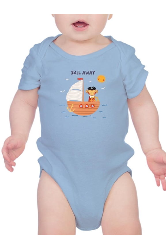 Sail Away, Pirate Monkey! Bodysuit Infant -Image by Shutterstock, 24 Months