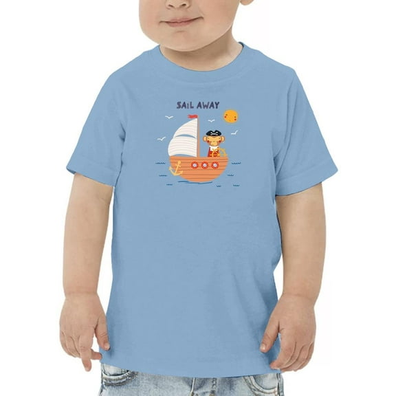 Sail Away, Pirate Monkey! T-Shirt Toddler -Image by Shutterstock,  3 Toddler