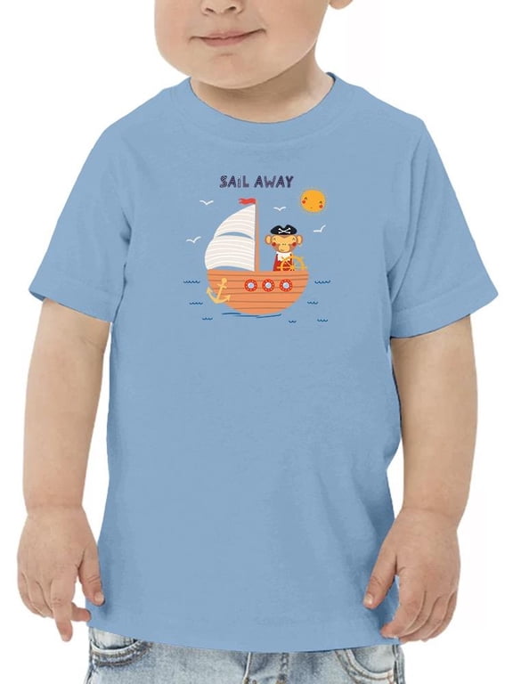 Sail Away, Pirate Monkey! T-Shirt Toddler -Image by Shutterstock, 3 Toddler