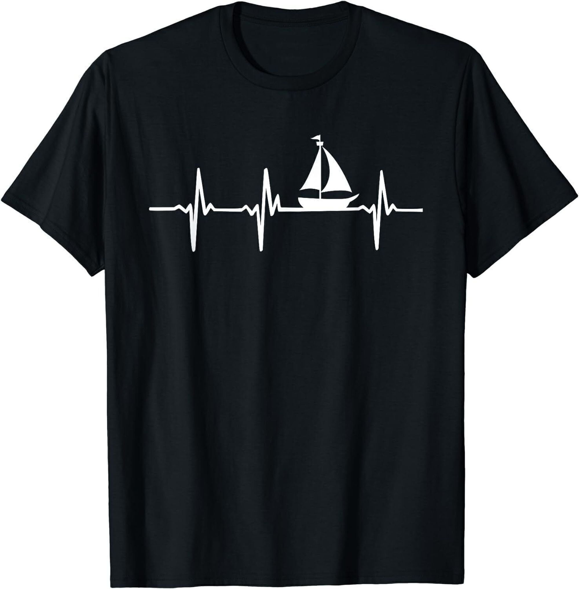 Sail Away in Style with this Heartbeat Sailing T-Shirt - Perfect for ...