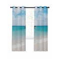 thumbnail image 1 of Sail Beach Blackout Curtains for Bedroom Living Room, Sea Sky Clouds Summer 54 In Long Thermal Insulated Room Darkening Drapes Grommet Window Treatments, 42 x 54 In, 1 of 9