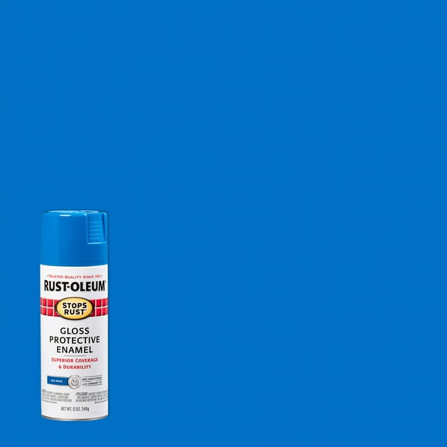 Sail Blue, RustOleum Stops Rust Gloss Protective Enamel Spray Paint