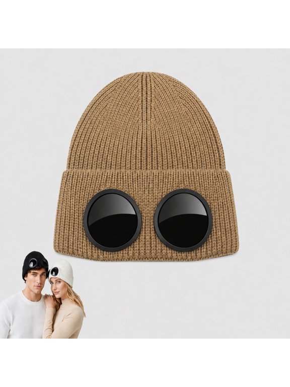 Sail Goggles Hat, Double-Layer Thermal Fleece Design, Integrated Visor and Helmet Design, Foldable and Flexible to Wear, Highly Elastic and Machine-Washable, Suitable for Outdoor Use