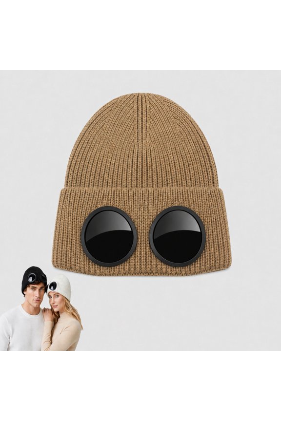 Sail Goggles Hat, Double-Layer Thermal Fleece Design, Integrated Visor and Helmet Design, Foldable and Flexible to Wear, Highly Elastic and Machine-Washable, Suitable for Outdoor Use