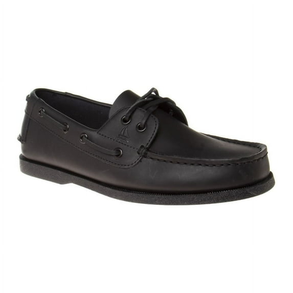Sail Men' Premium Boat Shoes, Black, 11