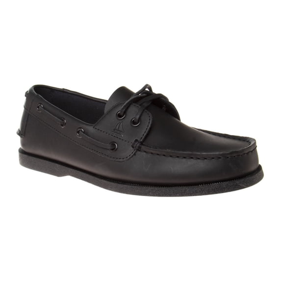 Sail Men' Premium Boat Shoes, Black, 8