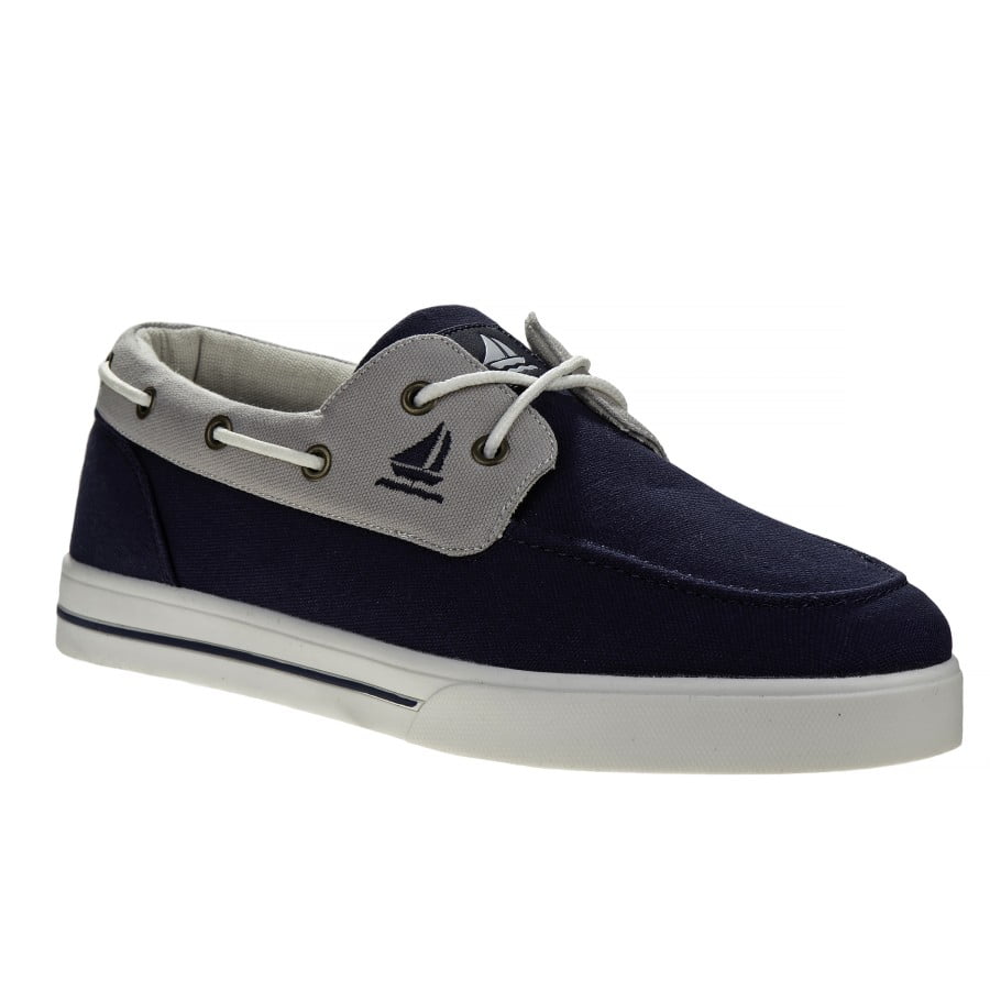 Sail Men's Canvas Boat Shoes Navy , 13