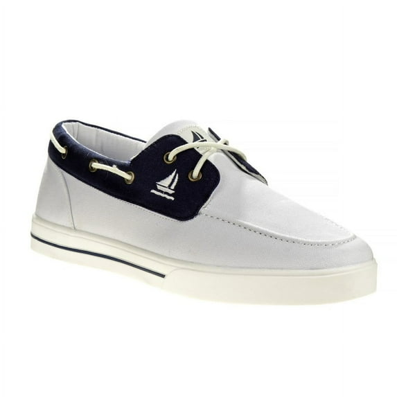 Sail Men'S Canvas Boat Shoes, White, 11