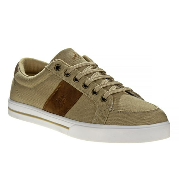 Sail Men'S Lace Up Casual Canvas Shoes, Khaki, 10