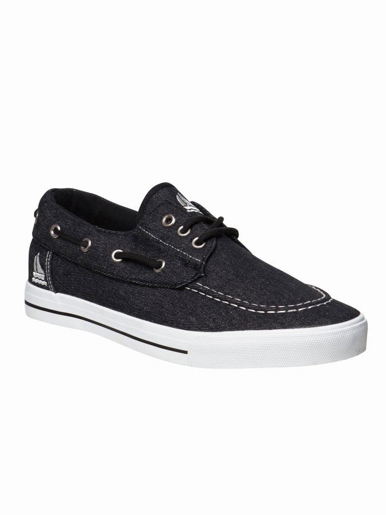 Sail Men's Moc- Toe Sneakers - Black, 10.5 - Walmart.com