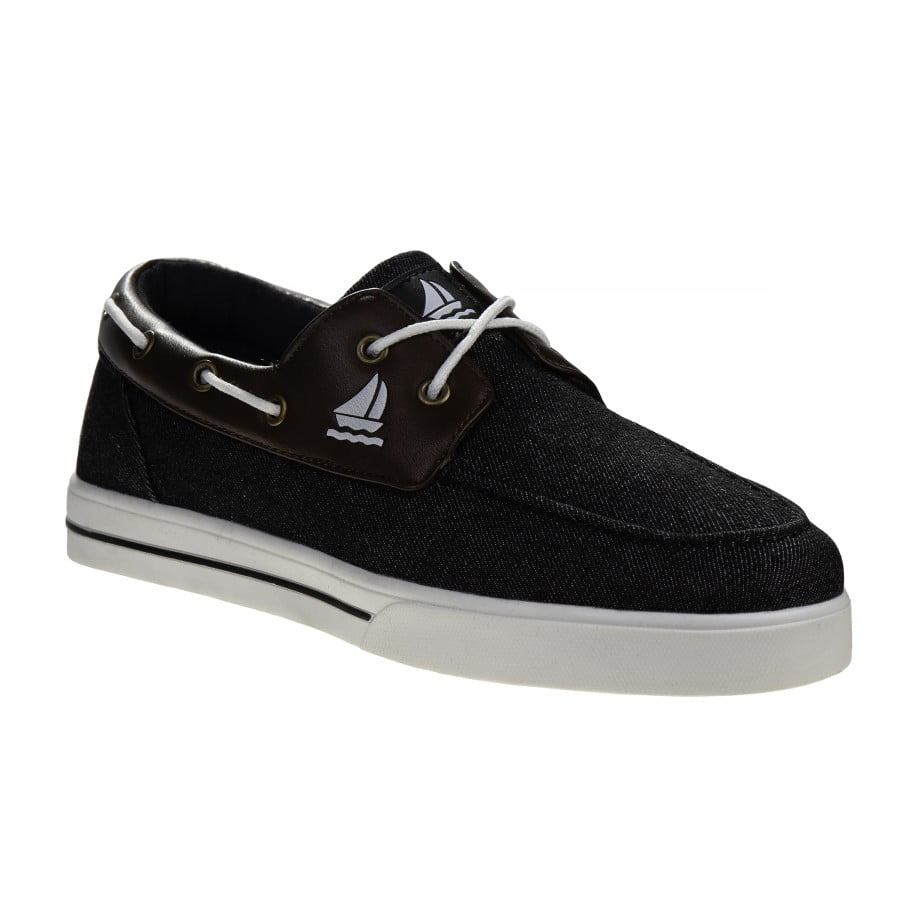 Sail Men'S Sip, On Boat Shoes, Black, 8.5