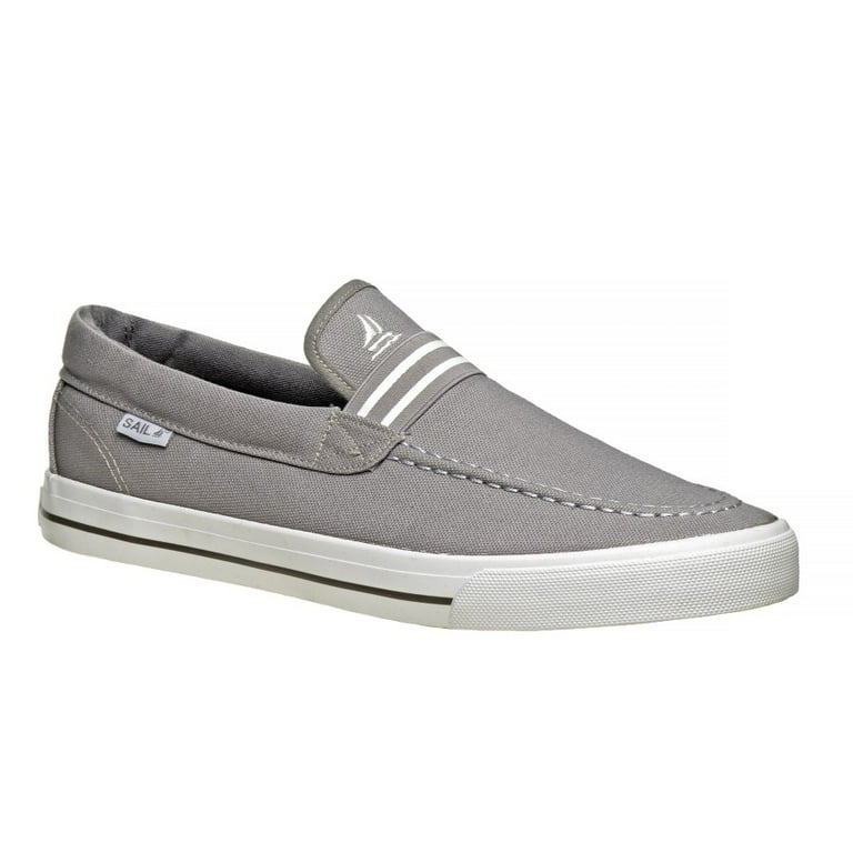 Sail Men s Slip On Sneakers Grey 10.5 Walmart