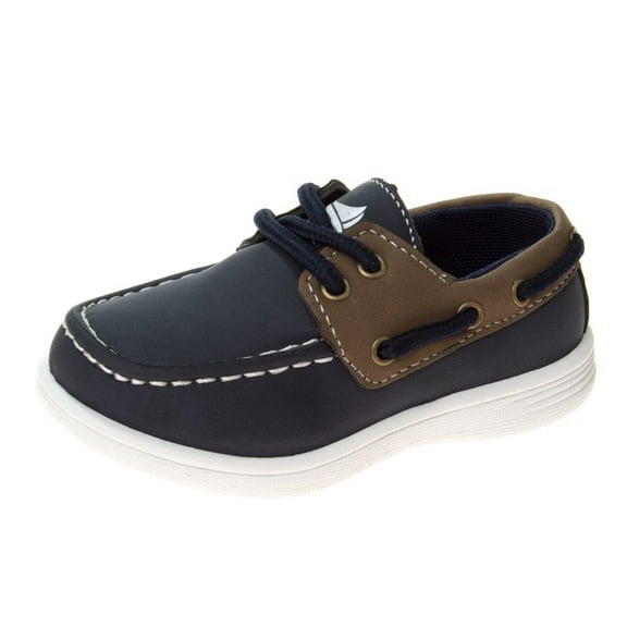 Sail Post Toddler Boys Lace-up Boat Shoes - Navy, 3