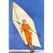 "Sail Skating" Painting Print on Wrapped Canvas