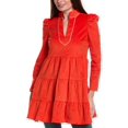 thumbnail image 1 of Sail to Sable womens  Baby Corduroy Tunic Flare Dress, l, Red, 1 of 3