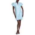 thumbnail image 1 of Sail to Sable womens  Button Front Mini Tunic, XL, Green, 1 of 3