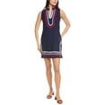 thumbnail image 1 of Sail to Sable womens  Classic Linen-Blend Tunic, xs, Blue, 1 of 3