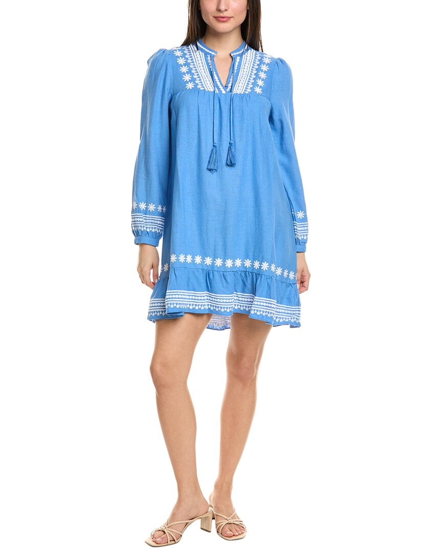 chinese dress ladies Shiloh Embroidered Mini Dress Natural / S