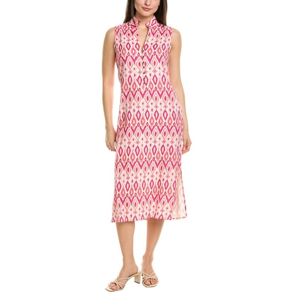 Sail to Sable womens Linen-Blend Midi Tunic, s, Pink